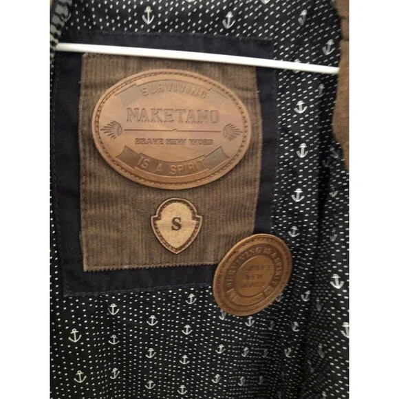 Naketano Brand New World Hooded Jacket Women’s Small Gray Full Zip Casual Hoodie - Picture 12 of 14